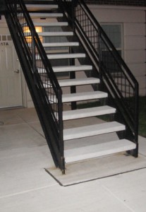 Stair Treads on Steel